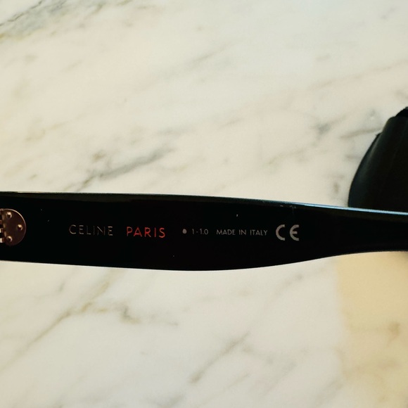 Celine CL4001is Sunglasses Black Gold Dots EUC - Picture 9 of 13